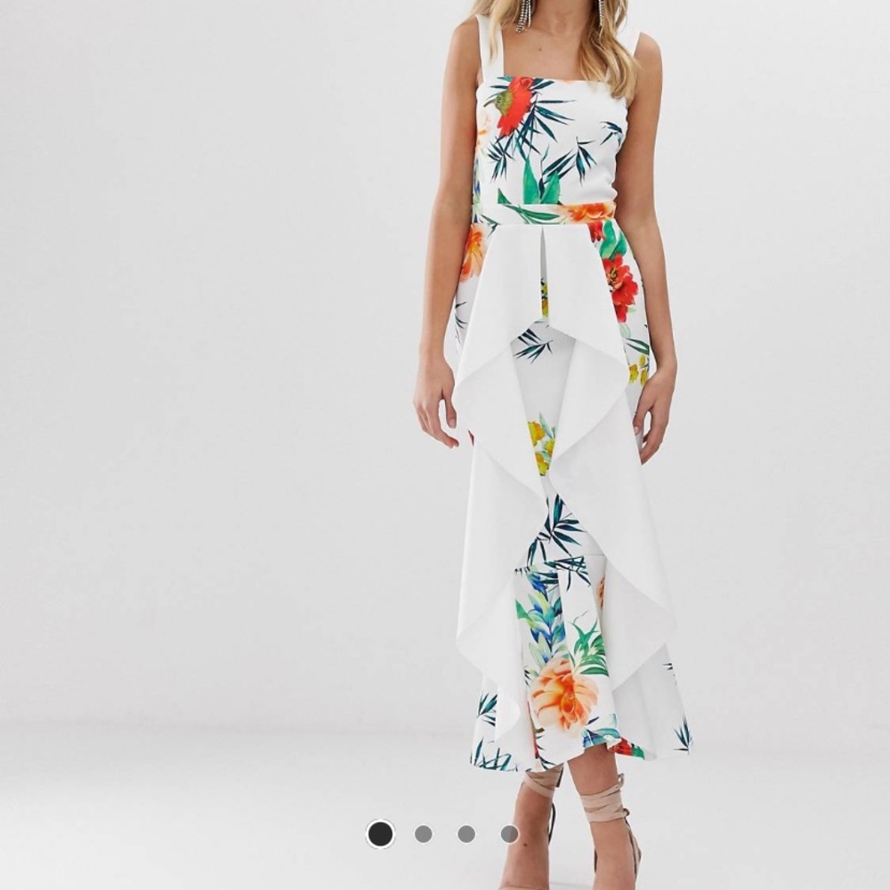 True Violet Tropical Bodycon Dress